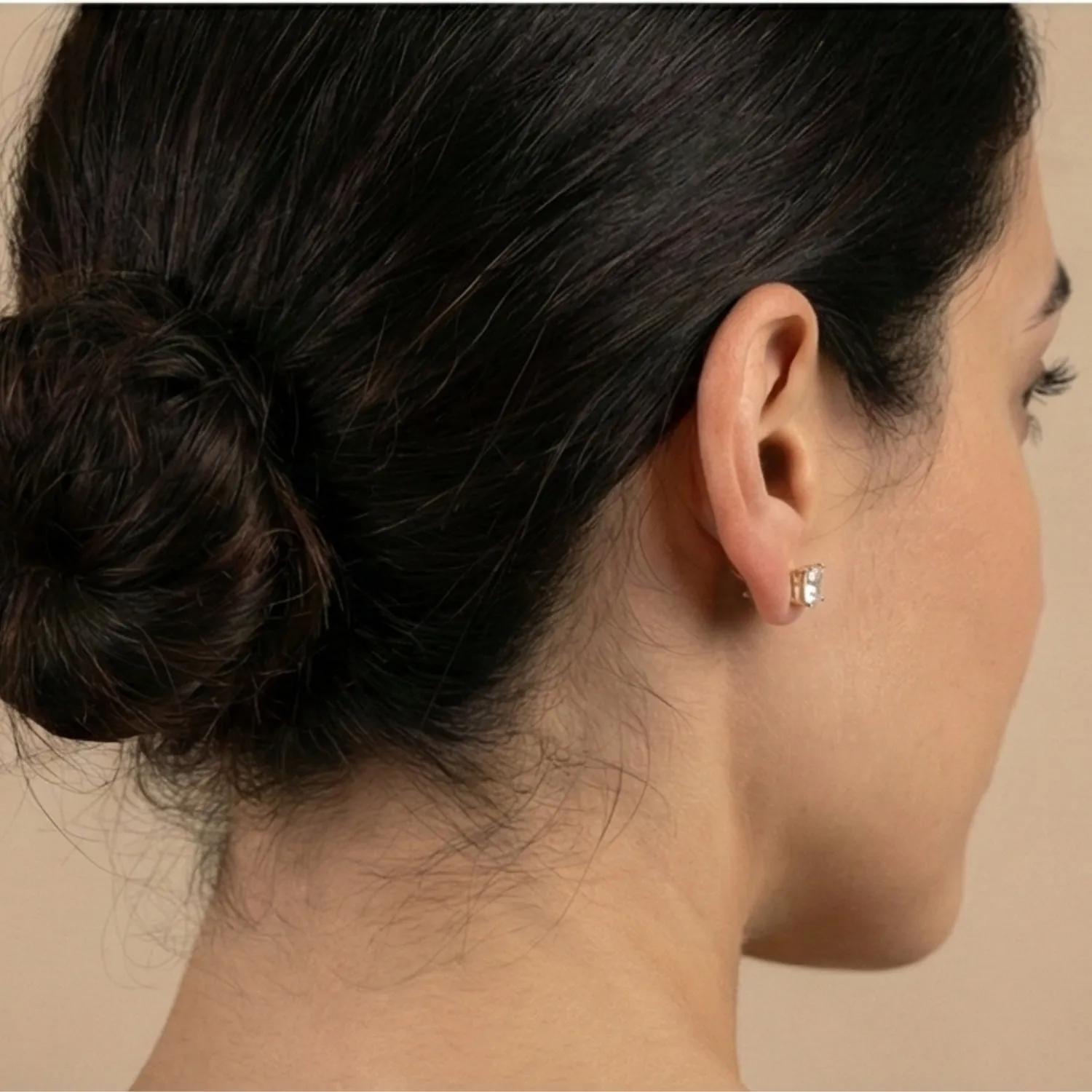 9ct Solid Gold Square Stud Earrings sold by Spero London product image thumbnail 4