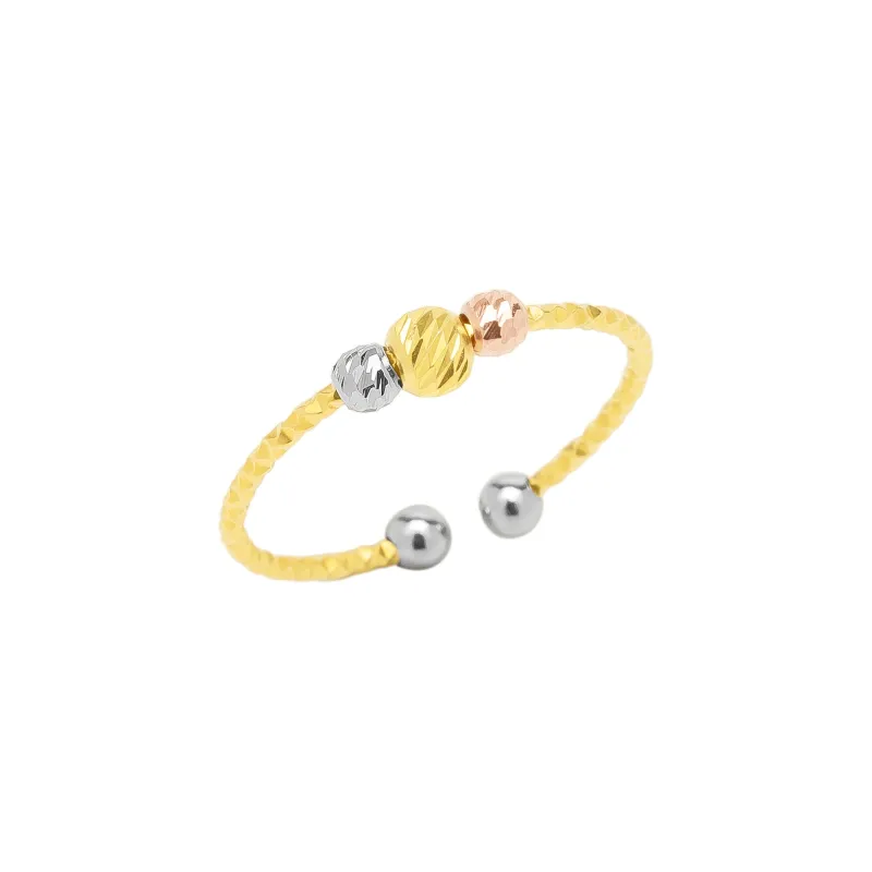Sterling Silver Dorissa Beaded Adjustable Ring sold by Spero London