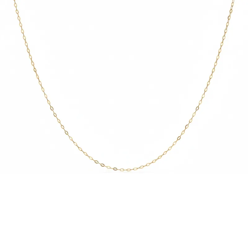 9ct Gold Trace Chain Necklace made by Spero London
