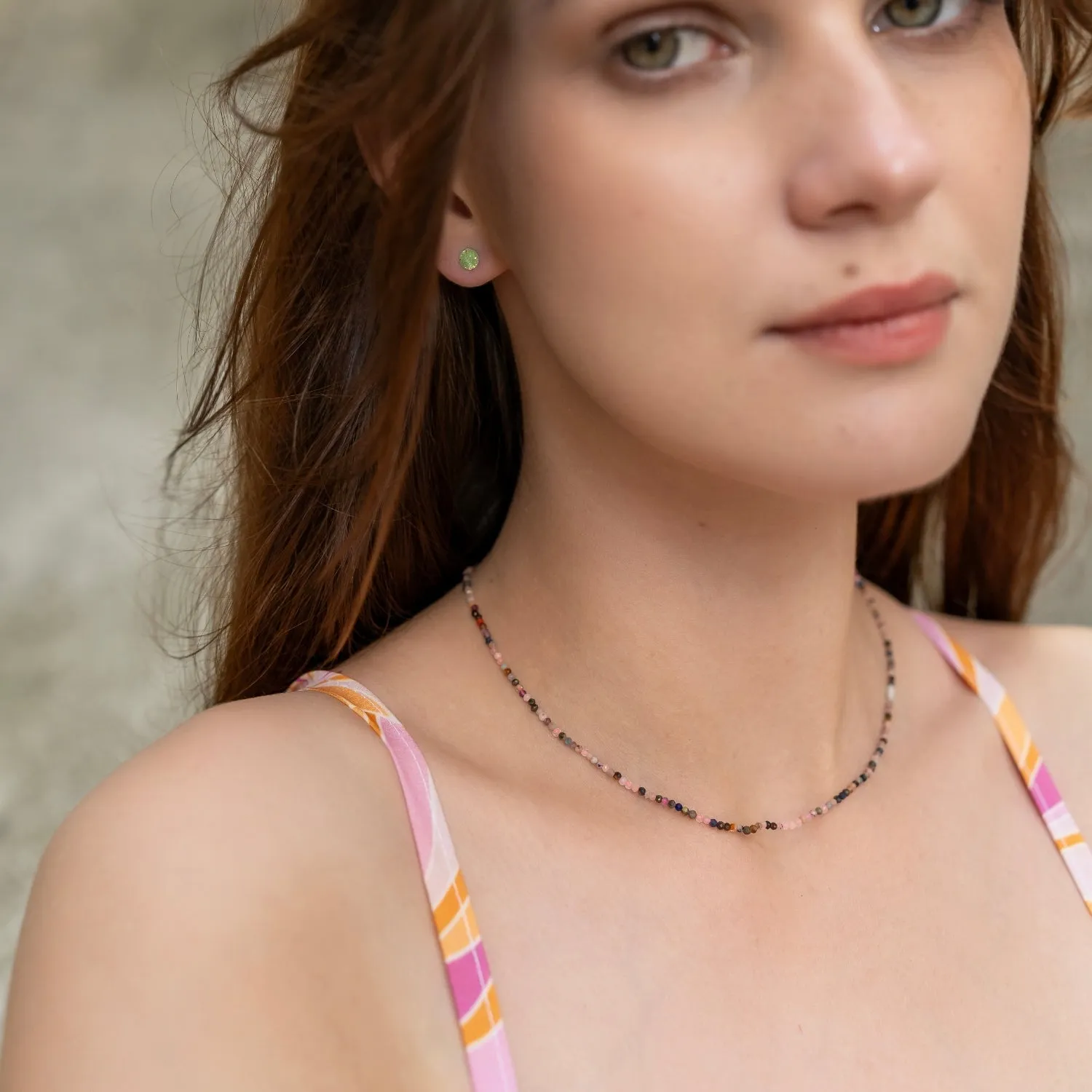 Fine Multicolor Tourmaline Sterling Silver Necklace sold by Spero London product image thumbnail 2