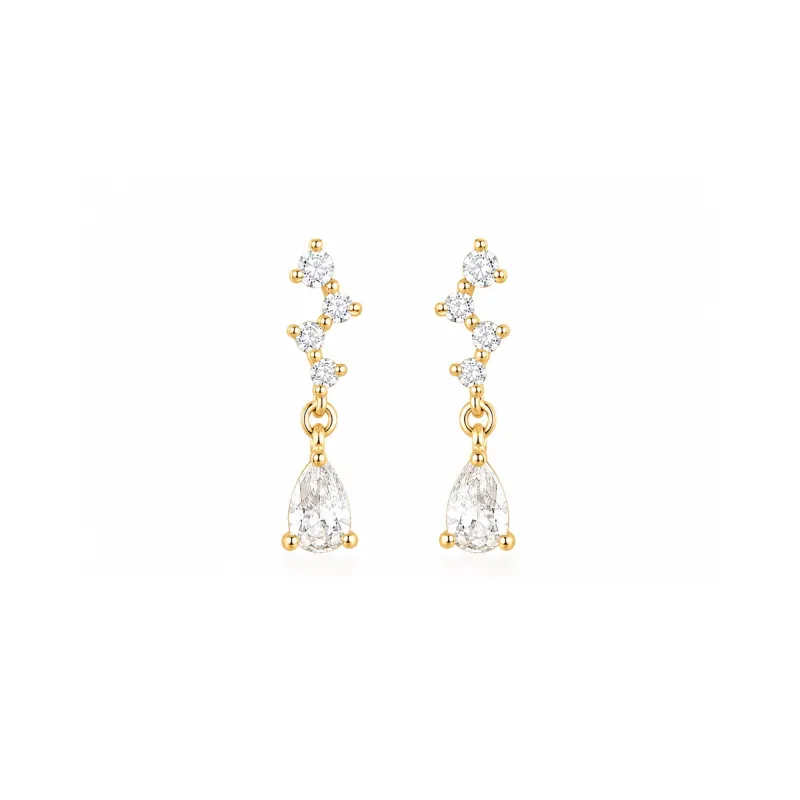 Sterling Silver Dripping Earring made by Spero London