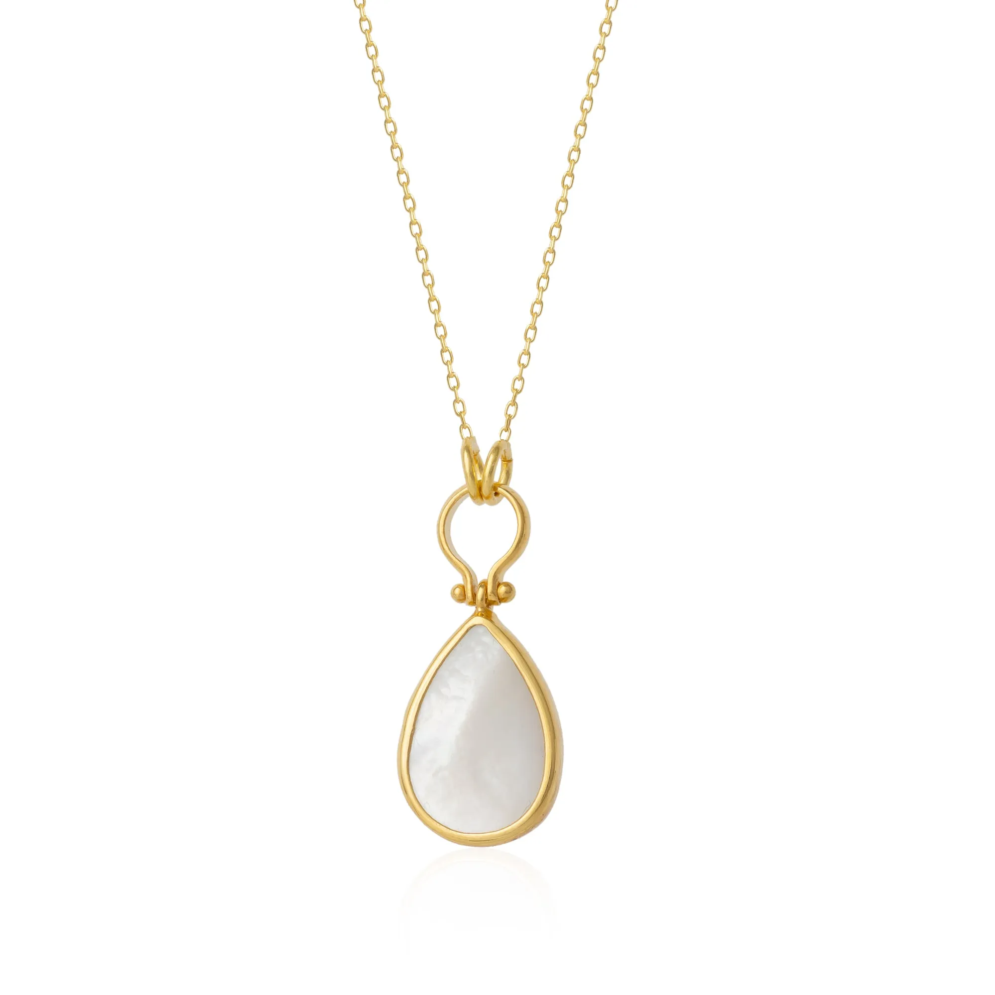 Mother of Pearl Necklace in Sterling Silver sold by Spero London