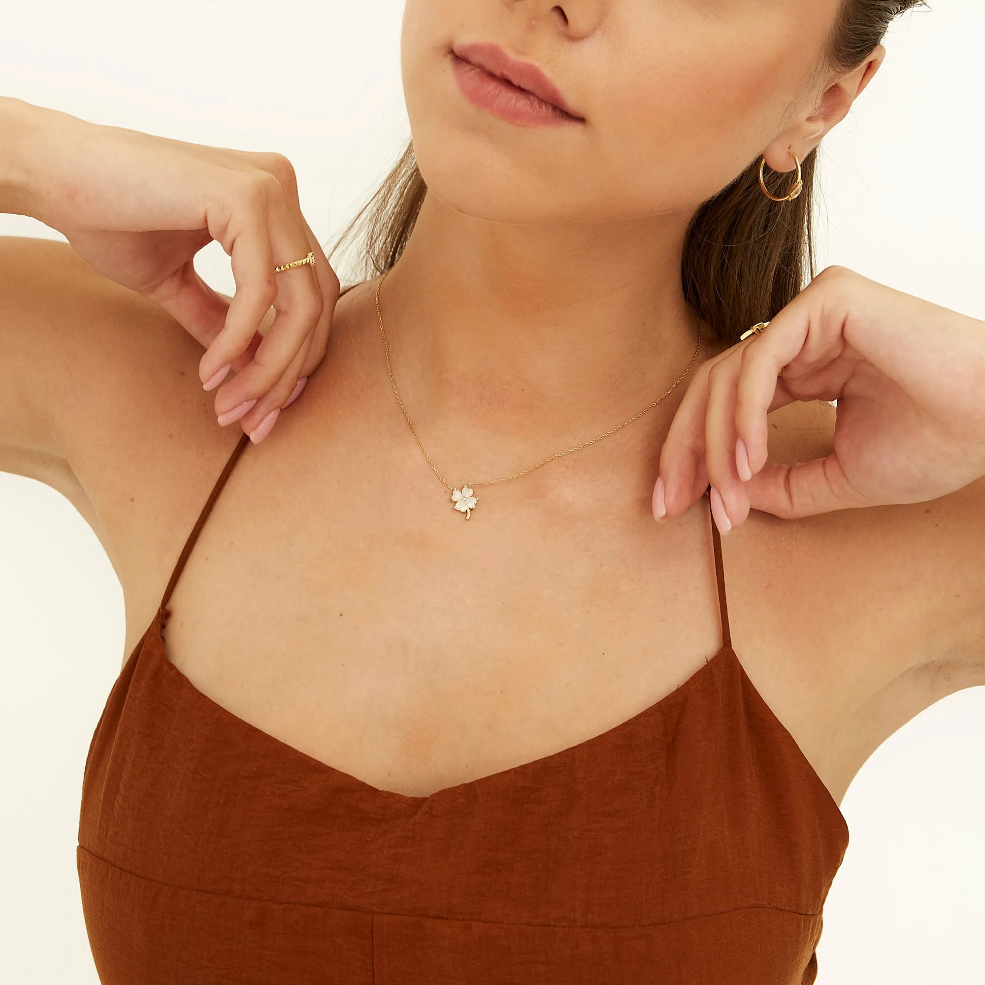 Drop Solitaire Earrings Sterling Silver - White sold by Spero London product image thumbnail 4