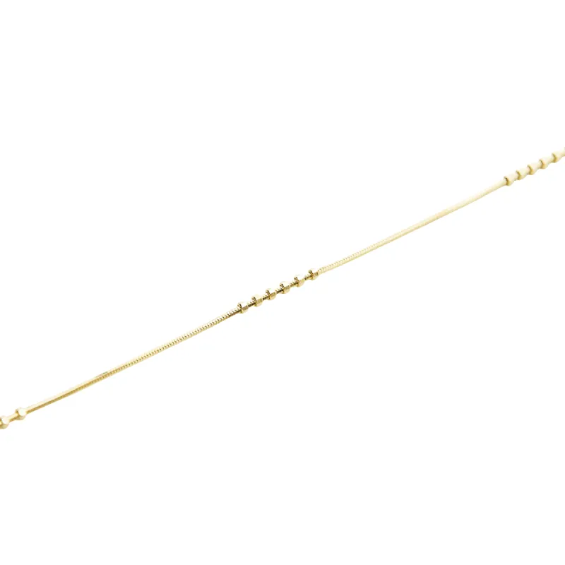 Six Beads Sterling Silver Bracelet sold by Spero London