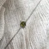 Sterling Silver Four Leaves Clover Bracelet - Mystic Green sold by Spero London