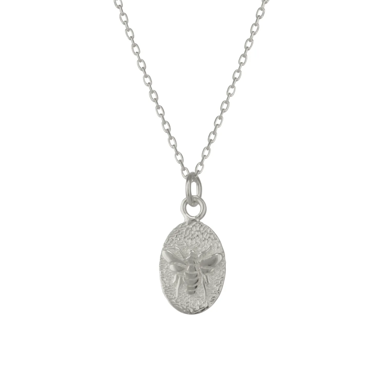 Sterling Silver Bee Chain Pendant Necklace sold by Spero London product image thumbnail 5
