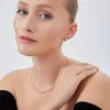 Beaded White Opal Huggie Hoop Earrings sold by Spero London