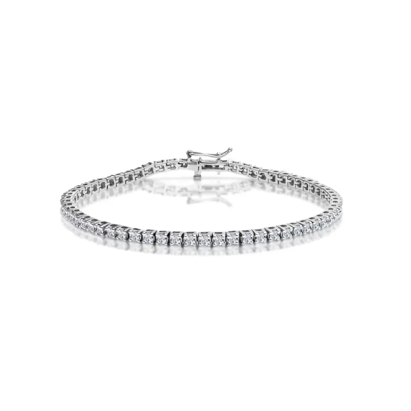 Sterling Silver Tennis Bracelet - 3mm sold by Spero London