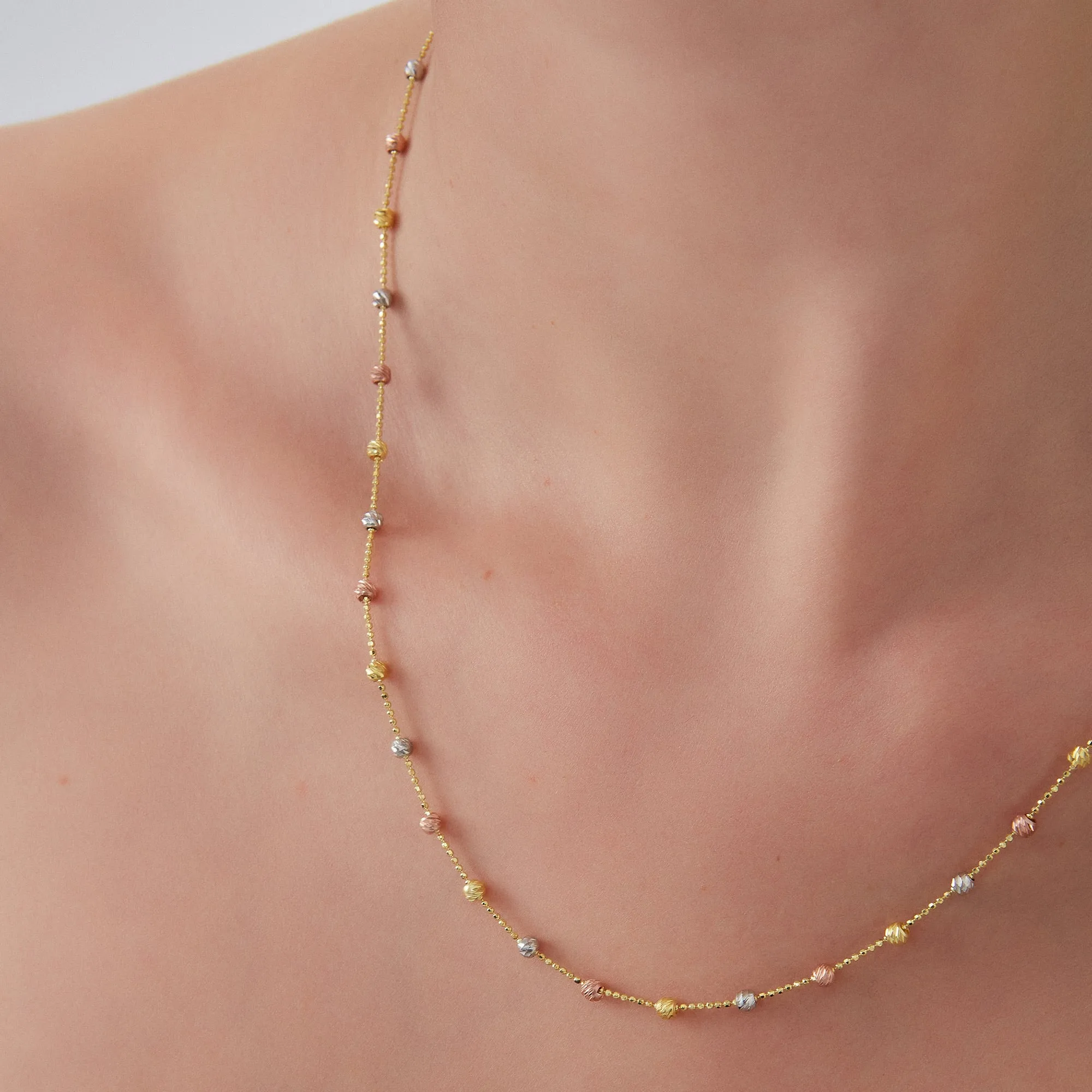 Dorissa Multicolour Sterling Silver Beaded Single Necklace sold by Spero London product image thumbnail 2