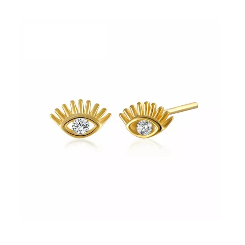 Eye Stud Earrings Sterling Silver sold by Spero London