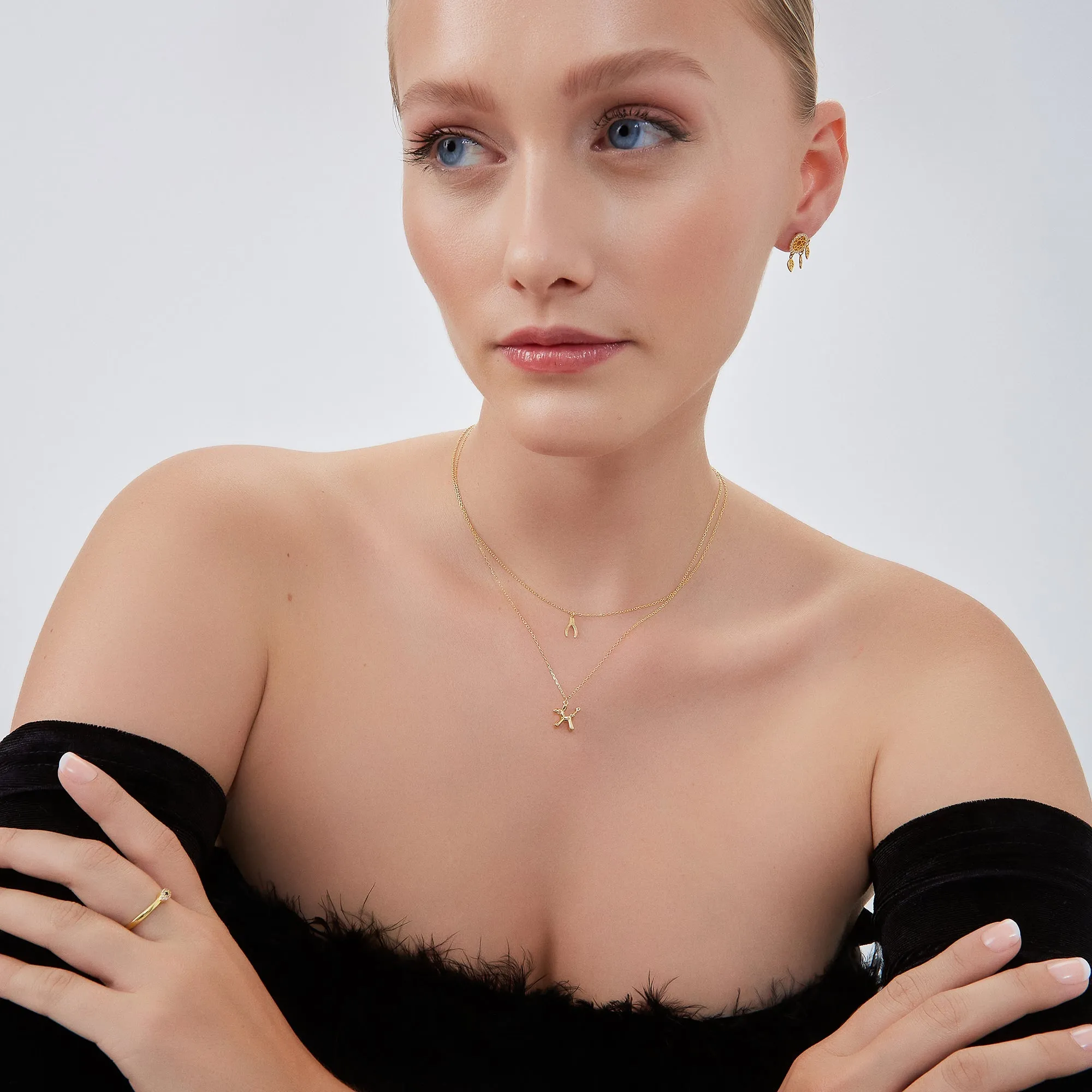 Balloon Dog Poodle Necklace in Sterling Silver sold by Spero London product image thumbnail 4