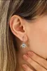 Evil Eye Earring Blue Eye Eyelash Pave Sterling Silver Earrings sold by Spero London