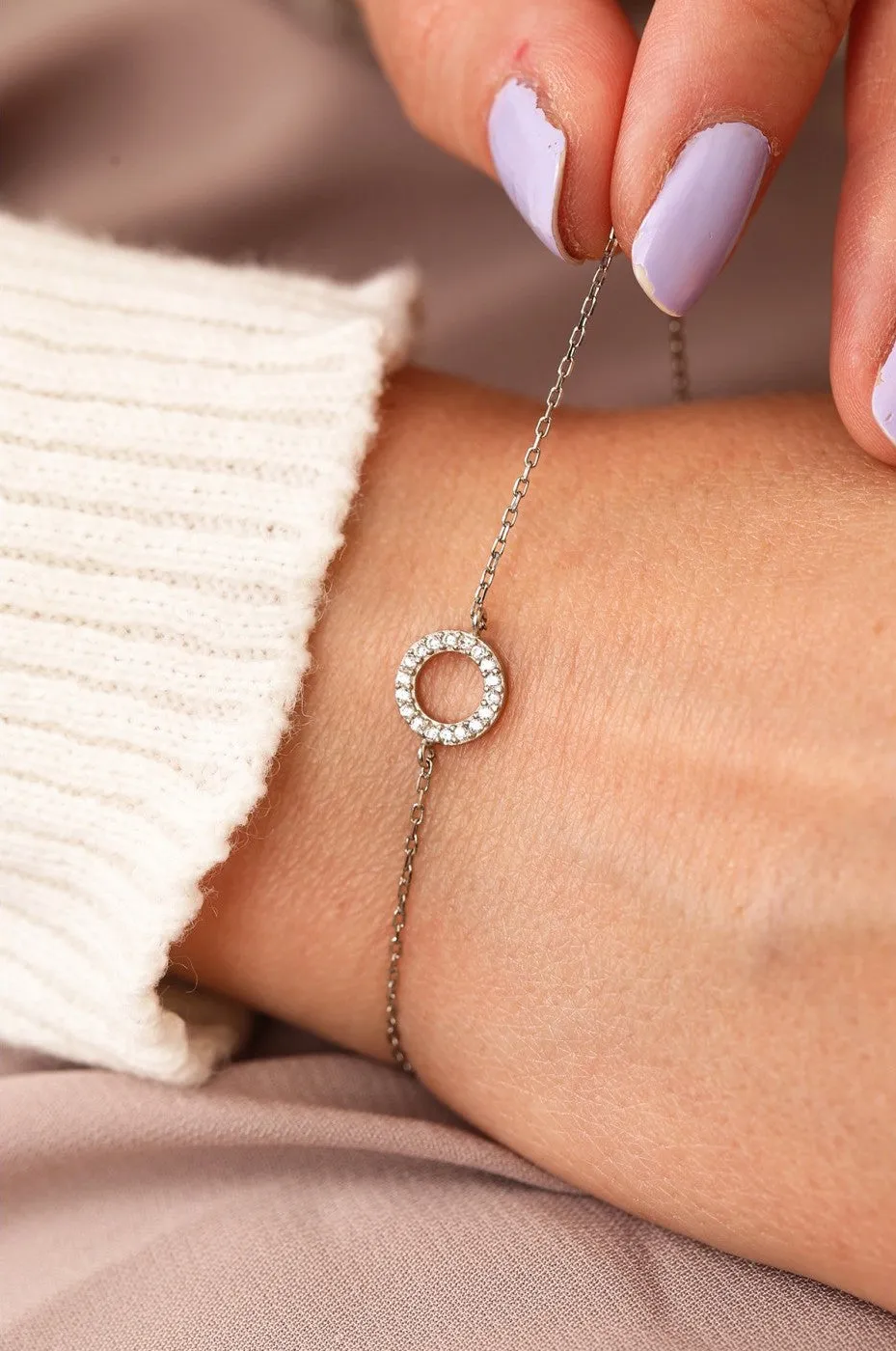 Circle Bracelet in Sterling Silver sold by Spero London product image thumbnail 2