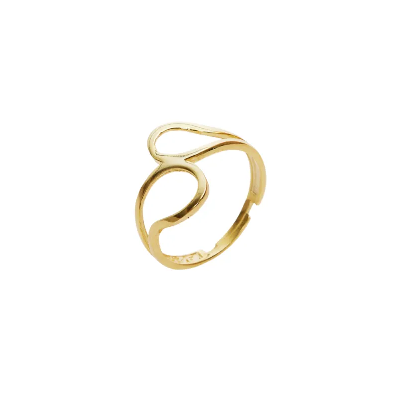 Intercepting Circles New Sterling Silver Ring sold by Spero London