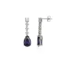 Pear Sterling Silver Drop Earrings sold by Spero London