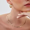 Chunky Hoop Earrings in Sterling Silver sold by Spero London