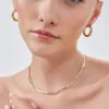 Chunky Hoop Earrings in Sterling Silver sold by Spero London