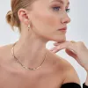 Chunky Hoop Earrings in Sterling Silver sold by Spero London