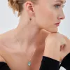 Authentic Turquoise Color Hamsa Hand Necklace Sterling Silver sold by Spero London
