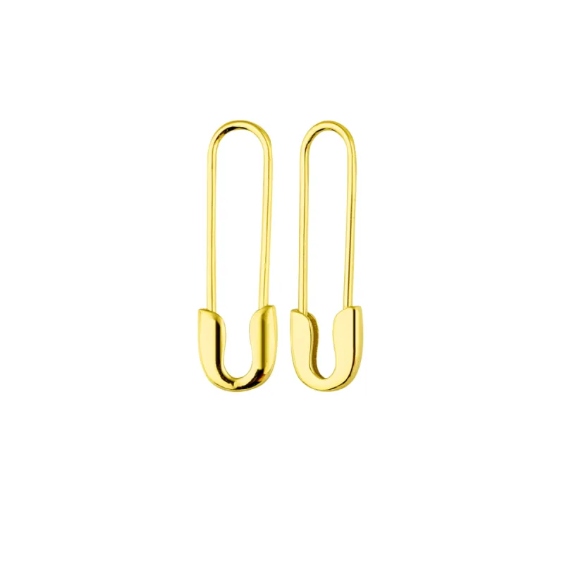 Sterling Silver Safety Pin Earrings sold by Spero London