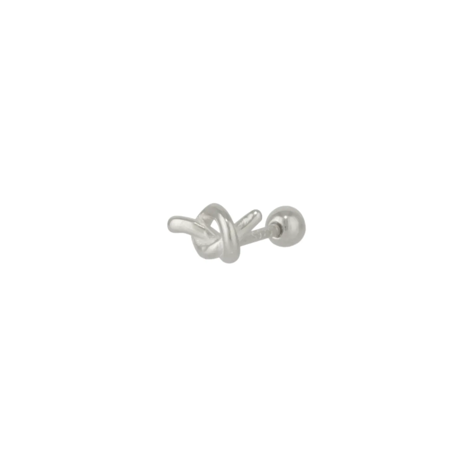 Knot Sterling Silver Piercing Earring sold by Spero London product image thumbnail 3
