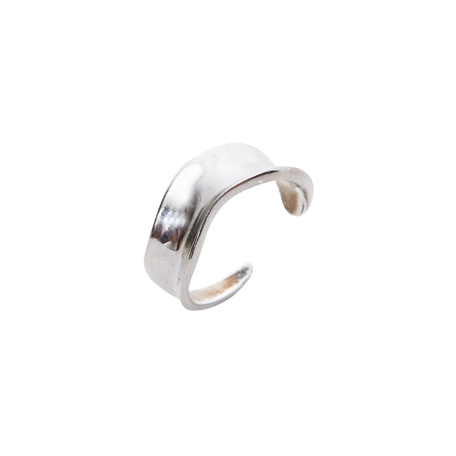 Large Contour Stack Sterling Silver Ring sold by Spero London