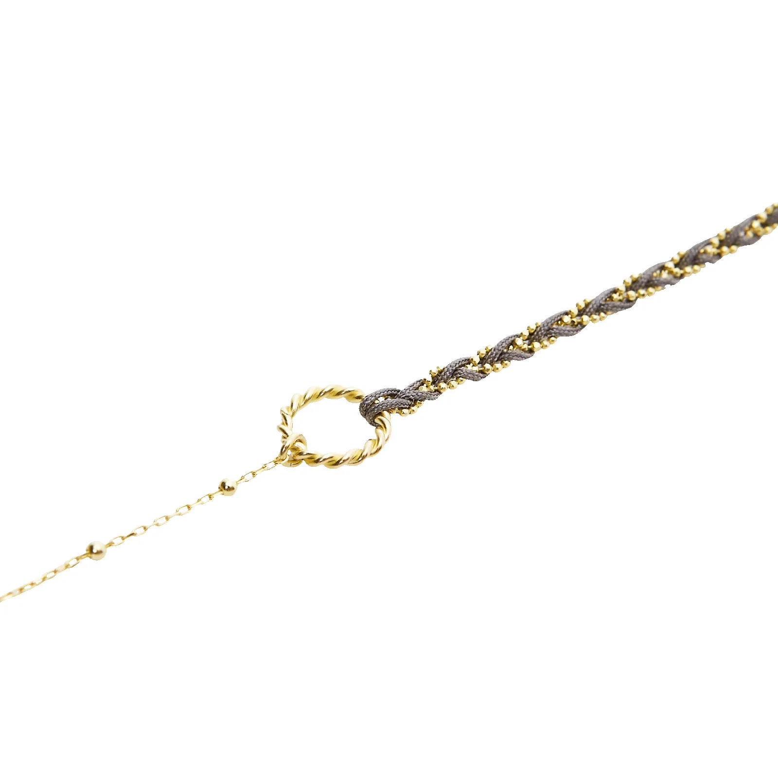 Handmade Rope Braided Sterling Silver Beaded Chain Bracelet sold by Spero London product image thumbnail 4