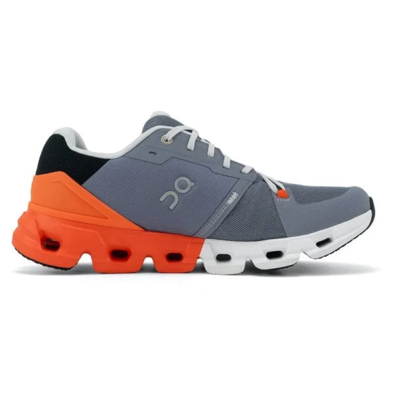 On Cloudflyer 4 D Mens Running Shoe Fossil/Flame sold by Sportsmans Warehouse
