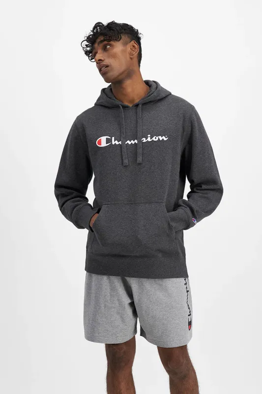 Champion Mens Script Hoodie - Grey sold by Sportsmans Warehouse