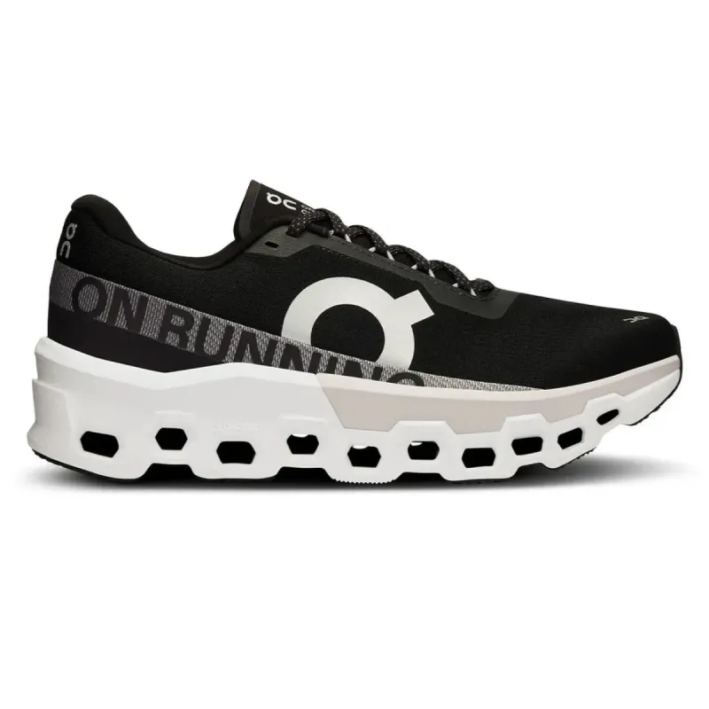 On Cloudmonster 2 Mens Running Shoe Black/Frost sold by Sportsmans Warehouse