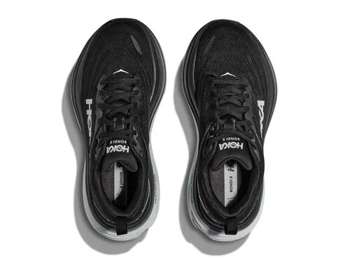 Hoka Womens Bondi 8 (B) Running Shoe - Black/white sold by Sportsmans Warehouse product image thumbnail 4