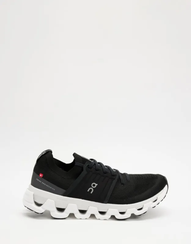 On Mens Cloudswift 3 (D) Running Shoe All Black sold by Sportsmans Warehouse