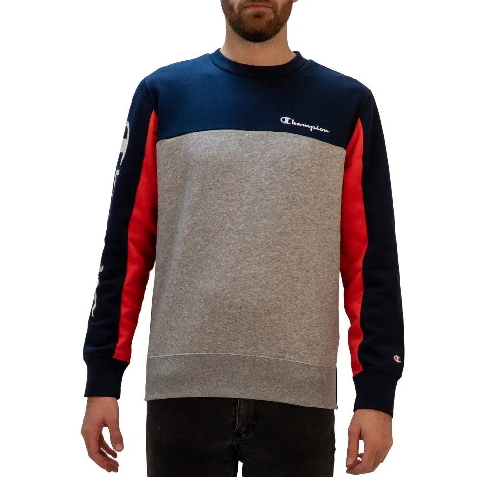 Champion M Colour Block Crew - Blue sold by Sportsmans Warehouse
