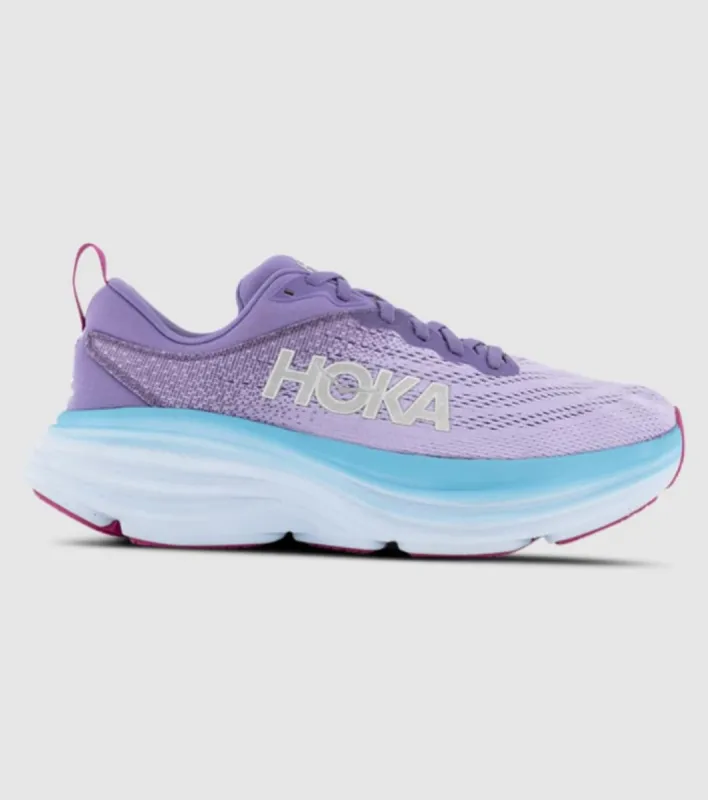Hoka Womens Bondi 8 (B) Running Shoe - Chalk Violet/Pastel Lilac sold by Sportsmans Warehouse