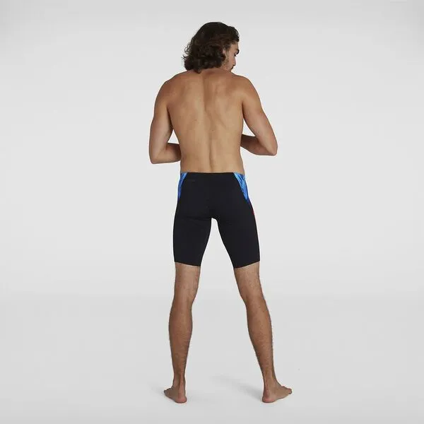 Speedo Mens Placement Digital V/Cut Jammer - Blk/Orange/Lt Adriatic/Blue sold by Sportsmans Warehouse product image thumbnail 3