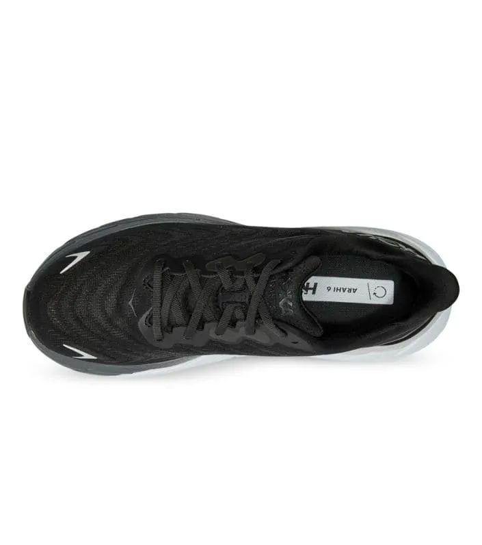 Hoka Mens Arahi 6 Running Shoe - Black/White sold by Sportsmans Warehouse product image thumbnail 4