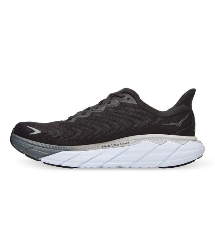 Hoka Mens Arahi 6 Running Shoe - Black/White sold by Sportsmans Warehouse product image thumbnail 3