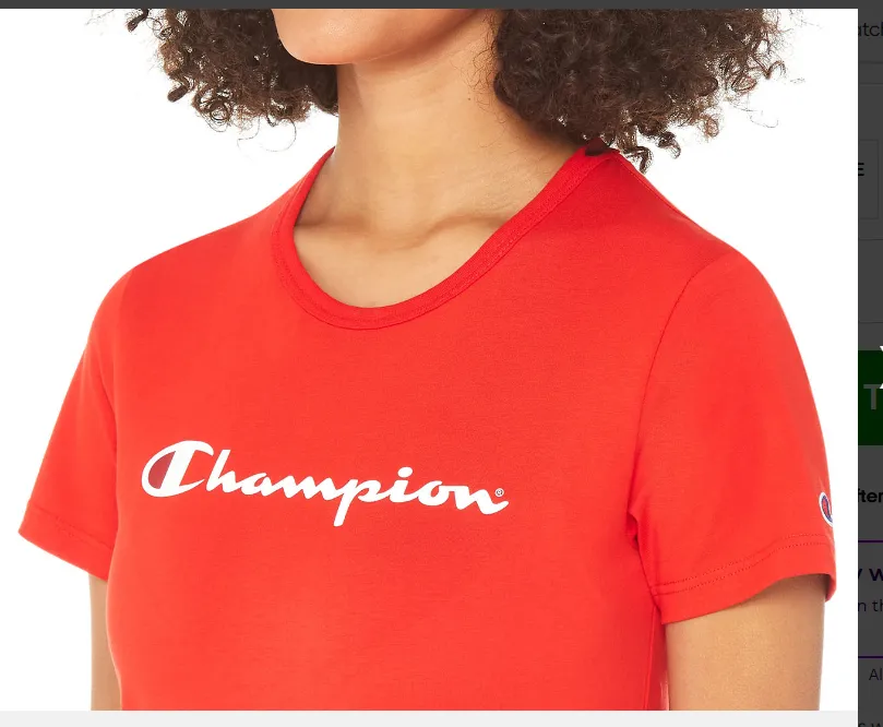 Champion Womens Script SS Tee - Red sold by Sportsmans Warehouse product image thumbnail 2