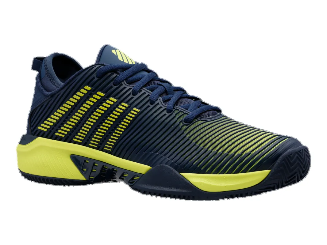 K-Swiss Hypercourt Supreme Mens Tennis Shoe - Moonlit Ocean/Yellow made by Sportsmans Warehouse