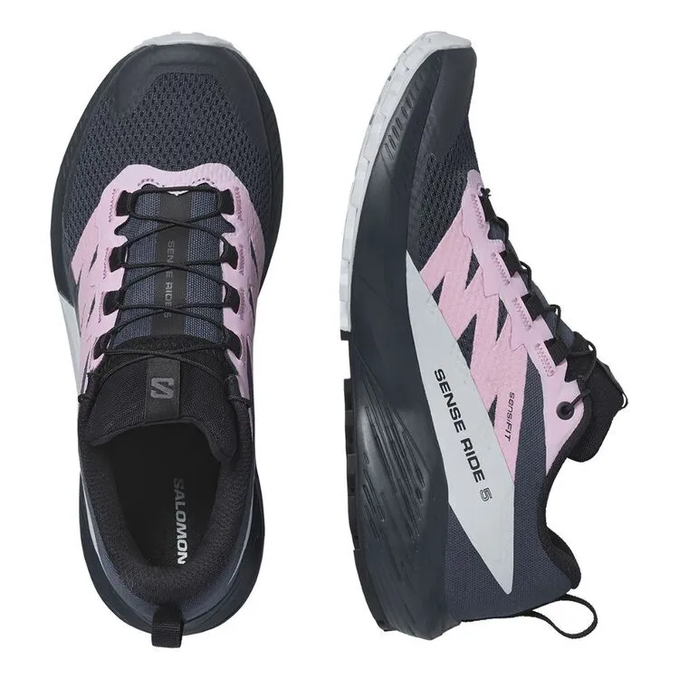 Salomon Sense Ride 5 Womens Trail Running Shoes B India Ink/Lilac Sachet/Arctic Ice sold by Sportsmans Warehouse product image thumbnail 4