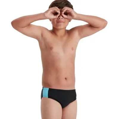 Speedo Boys Boom Splice 5cm Brief - Black sold by Sportsmans Warehouse