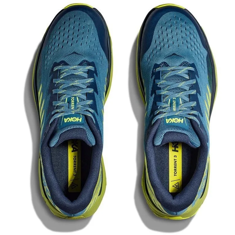 Hoka Mens Torrent 3 Trail Shoe - Bluesteel/Dark Citron sold by Sportsmans Warehouse product image thumbnail 3