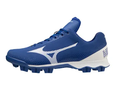 Mizuno Lightrevo TPU Moulded Adult Baseball/Softball Cleat - Royal/White sold by Sportsmans Warehouse product image thumbnail 2