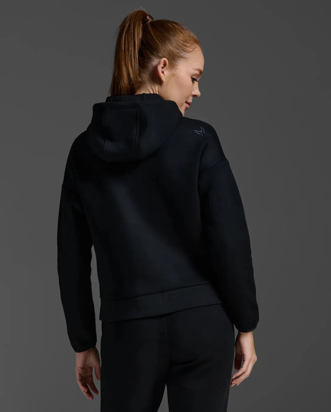 2XU Commute Full Zip Hoodie-Black/Black sold by Sportsmans Warehouse product image thumbnail 2