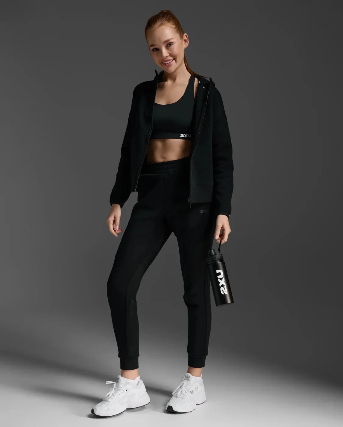 2XU Commute Full Zip Hoodie-Black/Black sold by Sportsmans Warehouse product image thumbnail 4