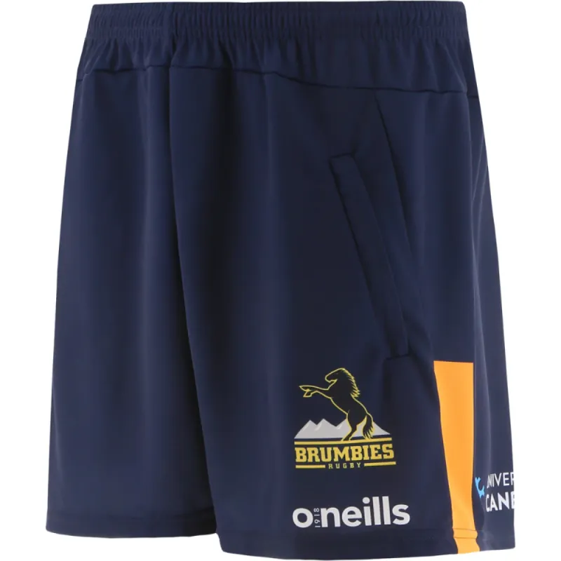 ONeills Brumbies Adults 2022 Training Shorts - Marine/Orange sold by Sportsmans Warehouse