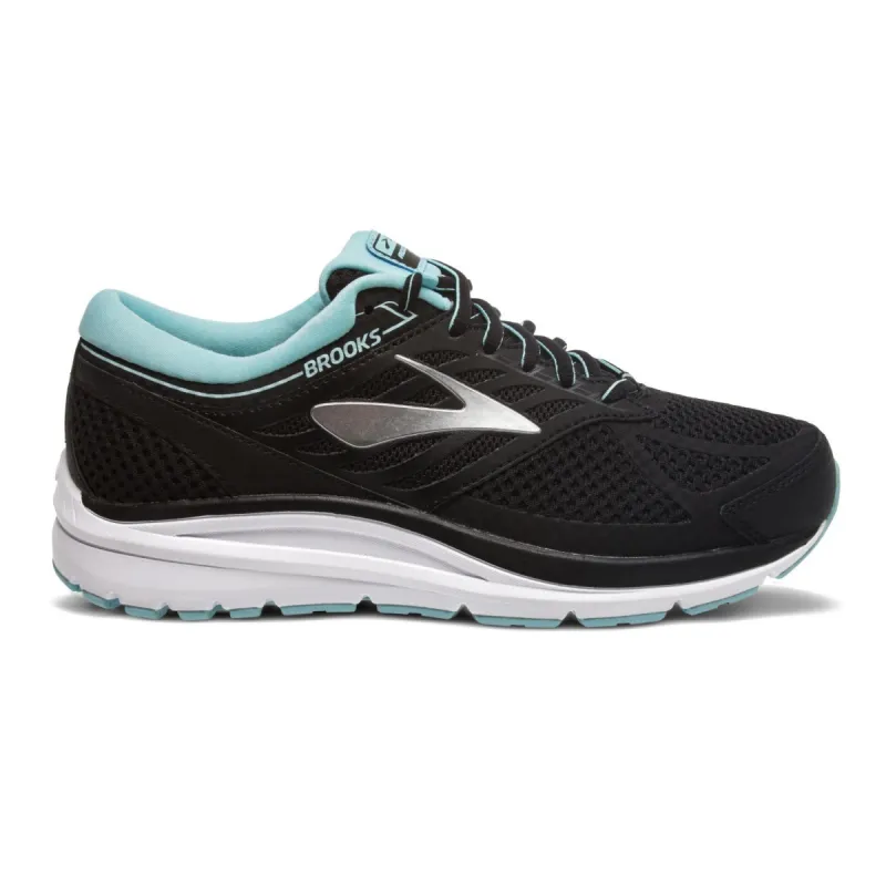 Brooks Womens Addiction 13 D Running Shoes - Black/Angel Blue/Silver made by Sportsmans Warehouse