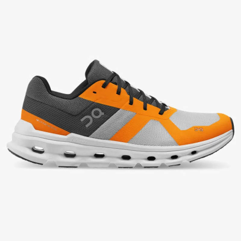 On Mens Cloudrunner (D) Running Shoe Frost/Turmeric sold by Sportsmans Warehouse