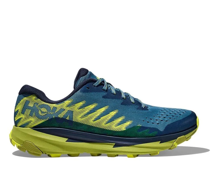 Hoka Mens Torrent 3 (D) Running Shoe - BlueSteel/Dark Citron sold by Sportsmans Warehouse