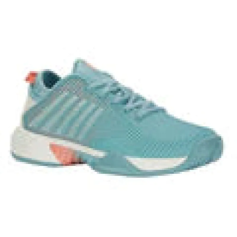 K-Swiss Hypercourt Supreme AC Womens Tennis Shoe Nile Blue/Desert Flower sold by Sportsmans Warehouse